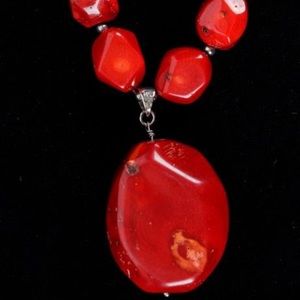 Mars- god of warfare coral necklace